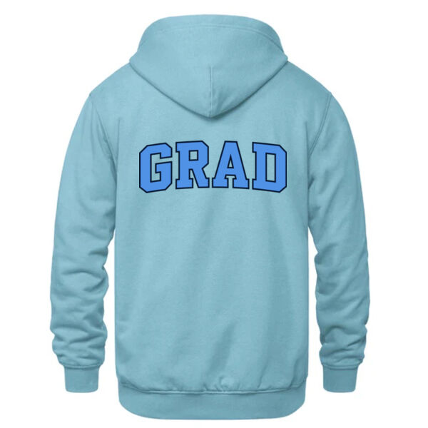 *Adult Hoodie with Twill Grad Back (Embroidered) Thumbnail