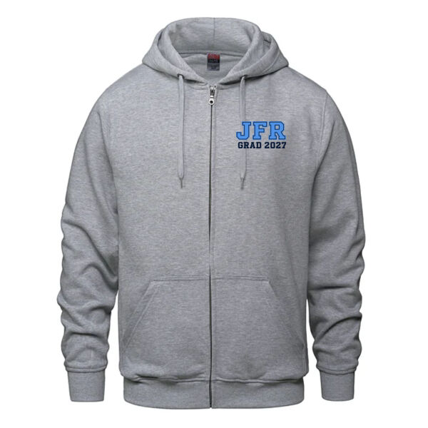 Personalized Adult Full Zip Hoodie (Heat Pressed) Thumbnail